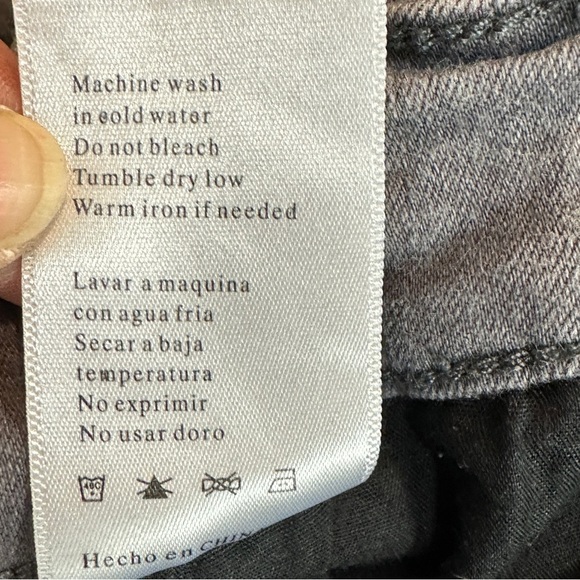 KanCan Gray High Waisted Distressed Skinny Jeans Womens‎ Size 5 26 - Picture 5 of 5